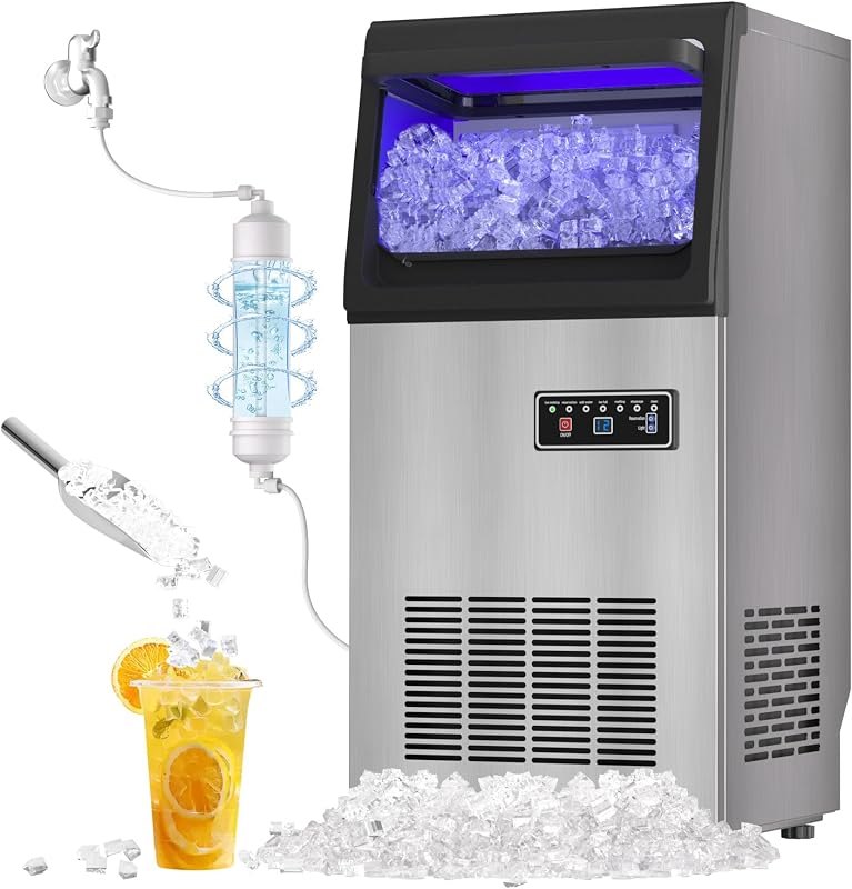 Freestanding Nugget Ice Maker 80LB/24H Machine — Nugget Ice Makers for nugget ice makers