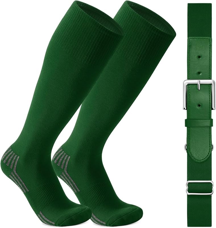 WERFORU Baseball Socks and Belt Combo For Youth and Adult-Boys… — adult care socks kit Amazon listing