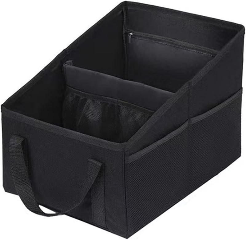 Car Organizer - Car Organizers and Storage, Collapsible Small Car Seat Storage Organizer for Console Front/Back