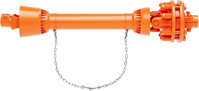 PTO Drive Shaft with Slip Clutch 6 Spline Both Ends PTO Shaft Series 4 Tractor PTO Drive Line Shaft, Carburized Steel