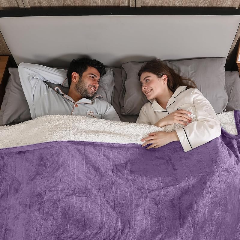 Heated Blanket Electric King Size, Soft Heated Electric Blanket, Machine Washable Heated Blanket with Dual Control 5