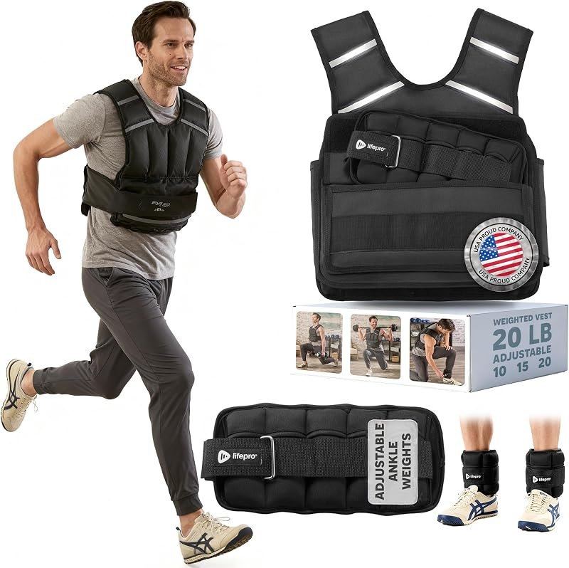 Lifepro FlexVest Adjustable Weighted Vest for running — best walking weighted vest for walking weighted vest