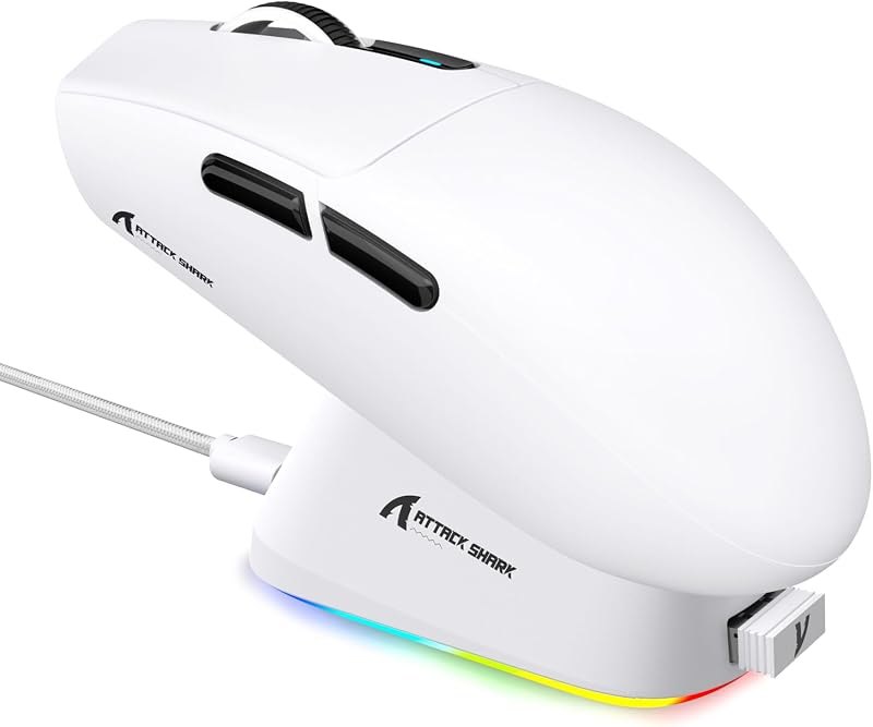 ATTACK SHARK G3 PRO Tri-Mode Wireless Gaming Mouse with RGB Charging Dock