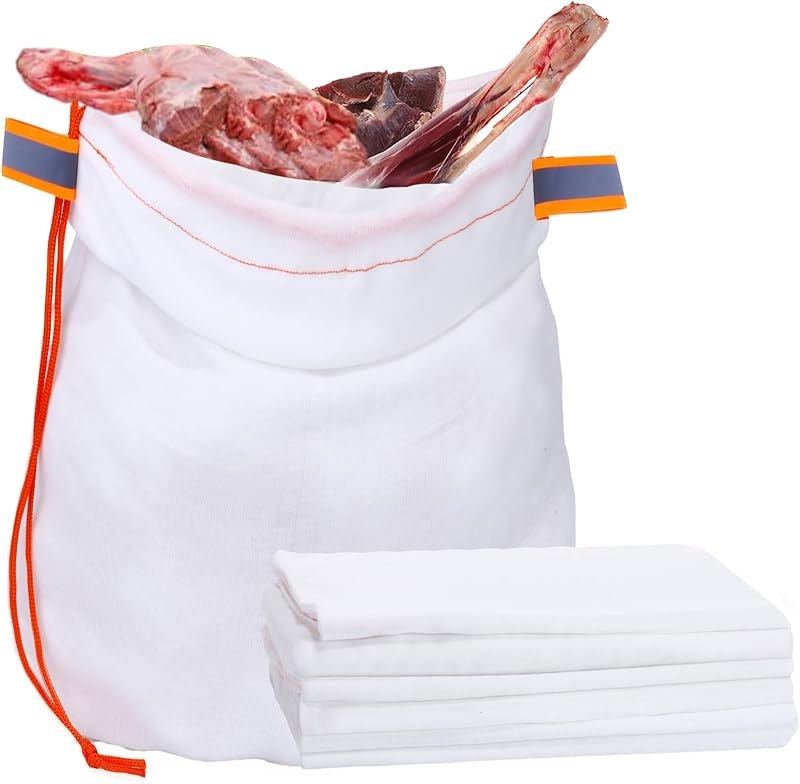 5 Pack Elk Game Bags Hunting with Strong Drawstring,Reflective Strips — Game bags, cams, and drags. for home for game
