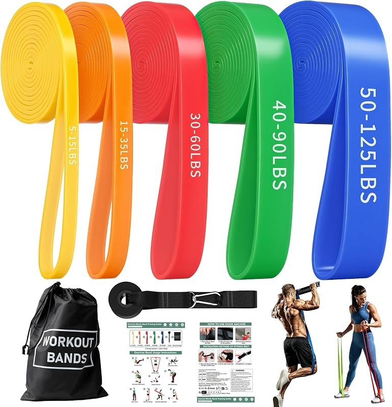 Exercise Bands, Resistance Bands for Working Out, Workout Bands, Pull up Assist Bands, Stretch Bands for Exercise at