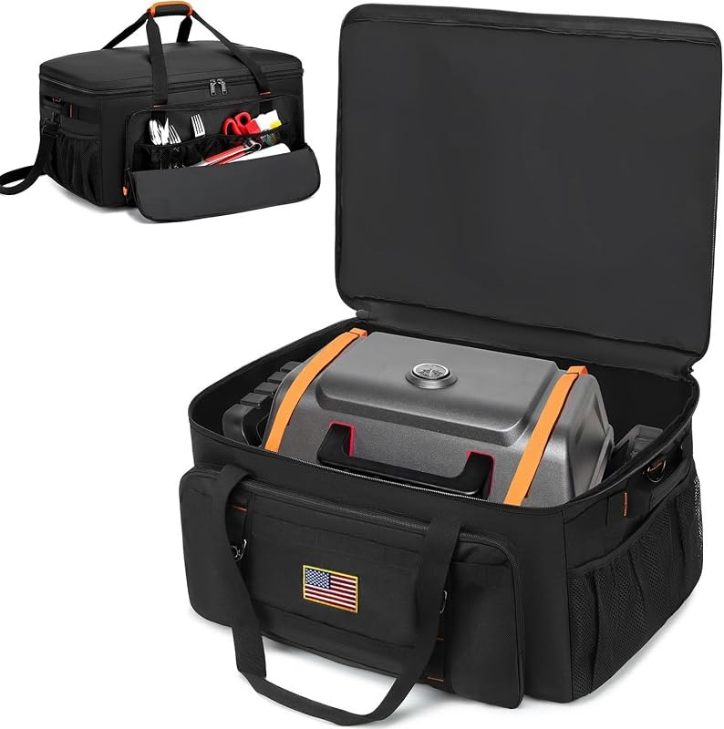 Grill Carry Case Compatible with Char-Broil Grill2Go X200 1-Burner Portable Propane Gas Grill Cover Bag for BBQ Tools