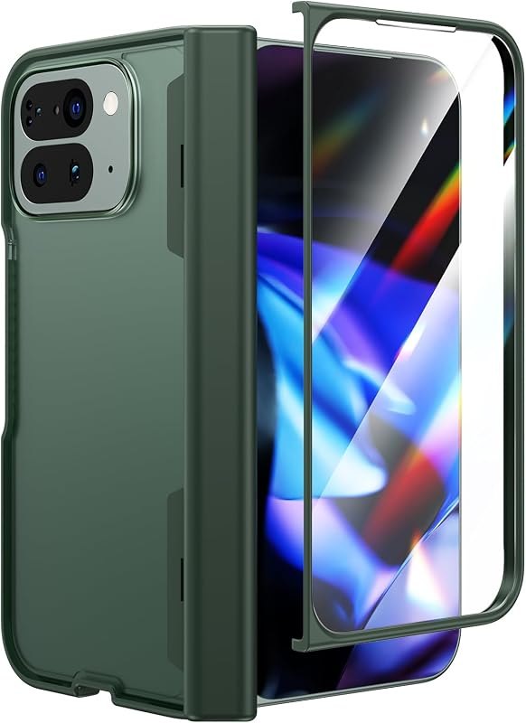Maxdara for Google Pixel 10 Pro Fold Case, Green — Pixel 10 Pro Fold hinge protector for pixel pro fold hinge