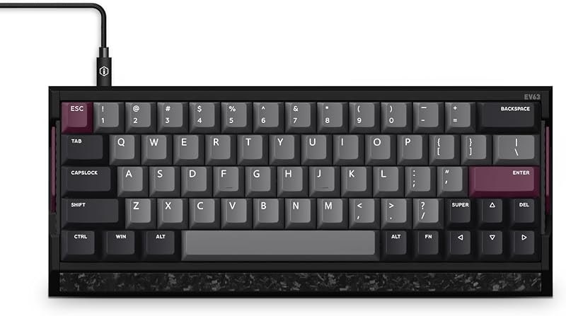 IQUNIX EV63 Hall Effect Magnetic Gaming Keyboard 60% — gaming Rapid trigger keyboard for gaming rapid trigger keyboard