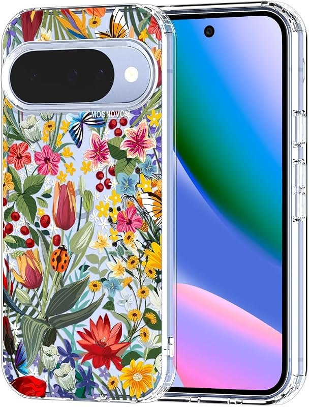 MOSNOVO Case for Google Pixel 10 & Pixel 10 Pro, [Buffertech 6.6ft Military-Grade Drop Protection] [Anti Peel Off