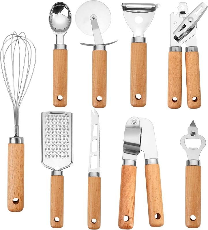 Stainless Steel Kitchen Gadget Set — Pans, knives, coffee gear, and kitch for pans knives coffee gear