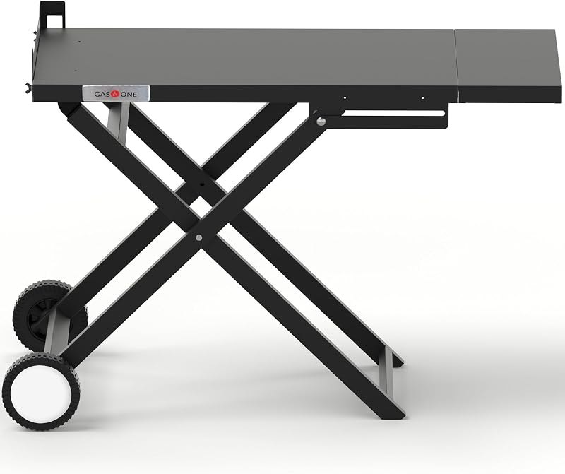 GasOne T-100F Foldable Cart for Grill — bbq floor stand for bbq floor stand