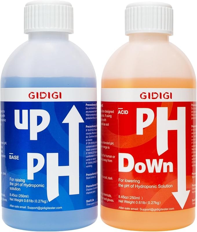 Hydroponics pH Up Down Solution pH Control Kit pH Adjuster — best hydroponics ph meter for hydroponics meter