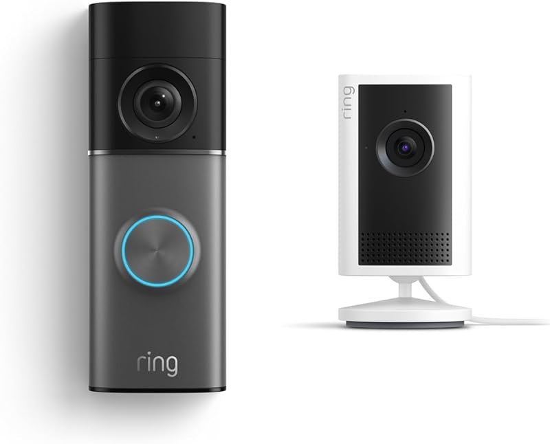 Ring Wired Doorbell Pro (Newest Model) with Indoor Cam Plus (Newest Model), White — best home video doorbell for home