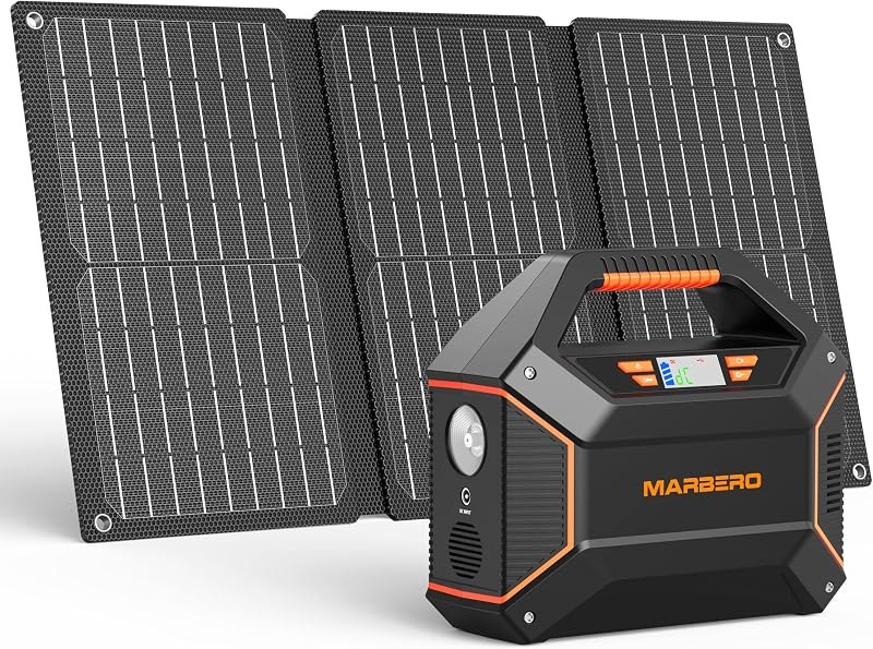 MARBERO 155Wh Solar Generator with Solar Panel Included 30W Solar Panel Kit — Best products for off grid and campi for