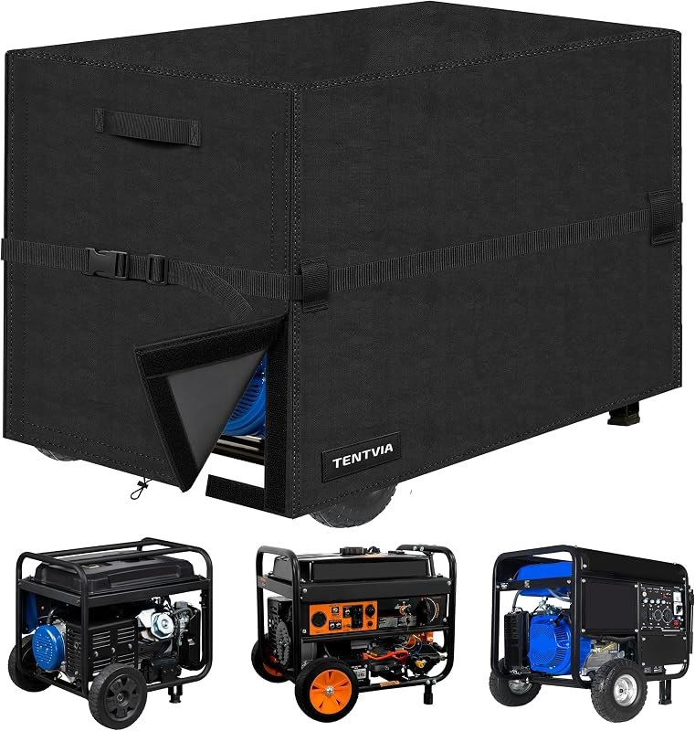 Waterproof Generator Cover,600D Heavy-Duty Oxford Fabric, Dustproof and Waterproof Protection for Generators (Upgrade