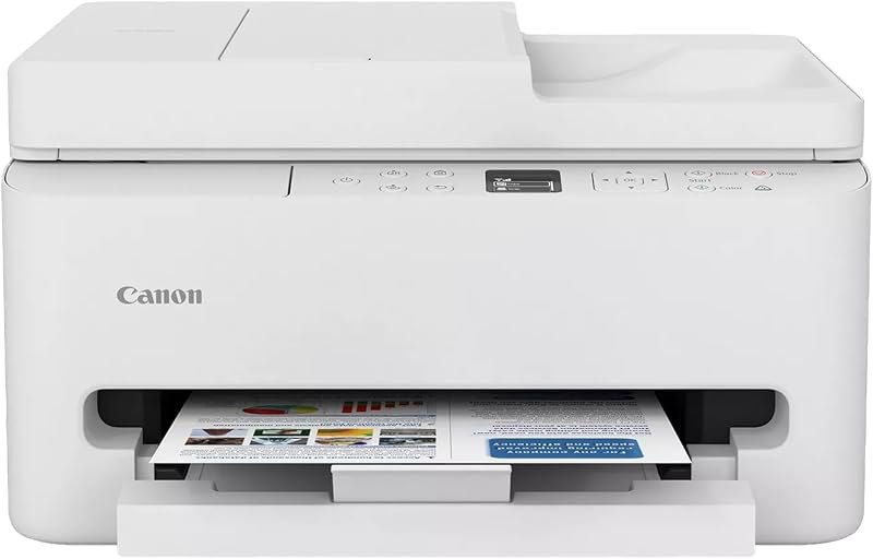 Canon PIXMA TR7120 Wireless Color Inkjet Printer, Duplex Printing, White — Printers that skip ink subscriptions for