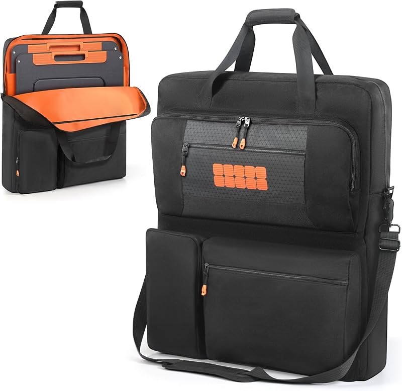 Travel Carrying Case Compatible with ZOUPW 100W 110W 200W 220W - Portable Solar Panel Storage Bag for 2 Battery Panels