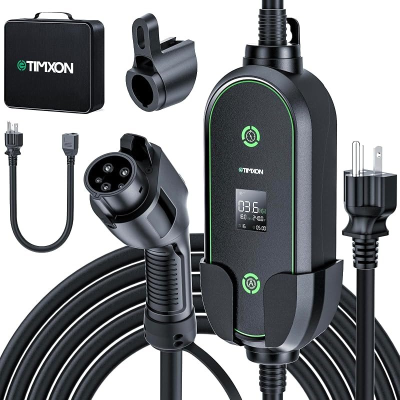 Level 1&2 EV Charger-ETL Certified,16A 110V-240V with 25FT Charging Cable — portable EV charger amazon for portable