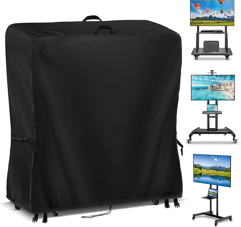 Kingling Outdoor TV Cover 55 Inch Weatherproof TV Covers For Outside — weather floor stand for weather floor stand