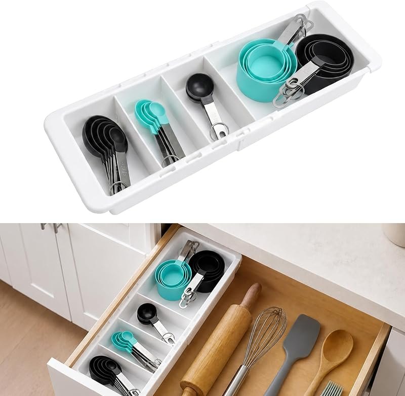 Expandable Measuring Cup Organizer & Measuring Spoon Organizer for Deep Drawers, 11.4'' — best kitchen tools that earn