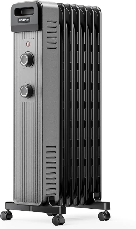 Pelonis Oil Filled Radiator Heater for Large Space, 2025 Upgraded, Space Heaters with 1500W Quiet Warmth Radiant