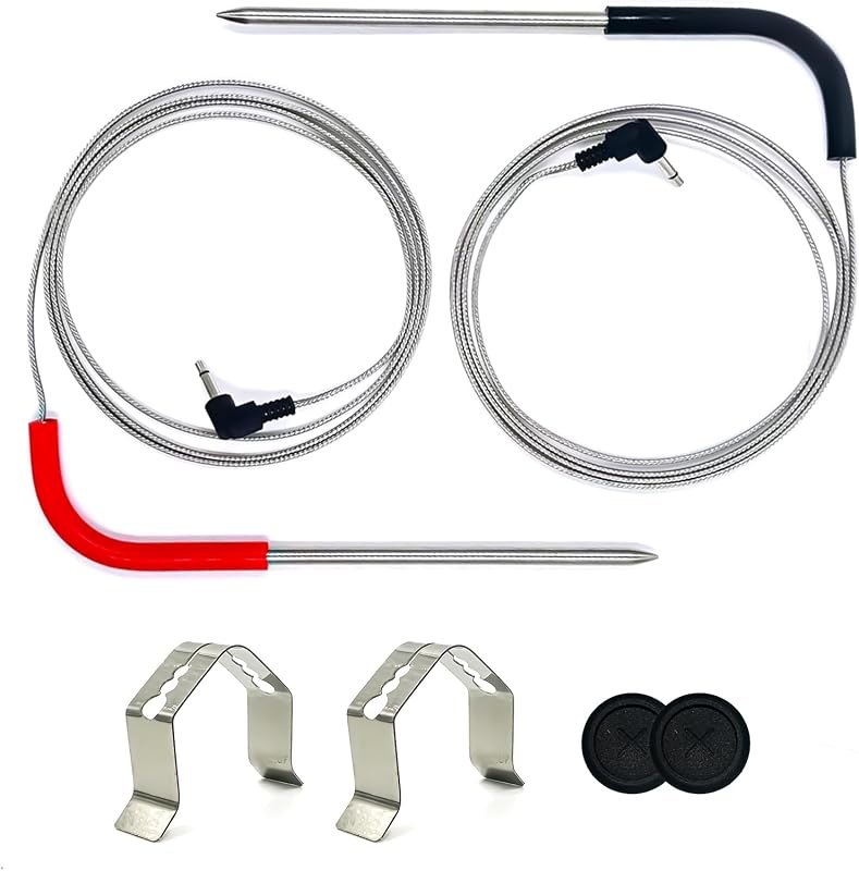 2 Pack Meat Temperature Probe Replacement for Pit Boss Pellet Grills and Smokers Compatible with Pit Boss Pro 1100