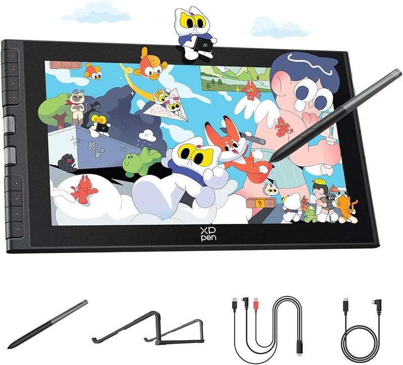 XPPen Artist 12 3rd 11.9" Drawing Tablet with Screen, 16K, X4 Pen, AG Glass — drawing tablet stand for drawing tablet