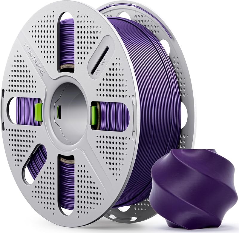 PLA Basic, Pre-Dried Filament with Quick-Swap Reusable Spool 1kg (2.2lbs), 1.75mm 3D Printing Filament, Compatible