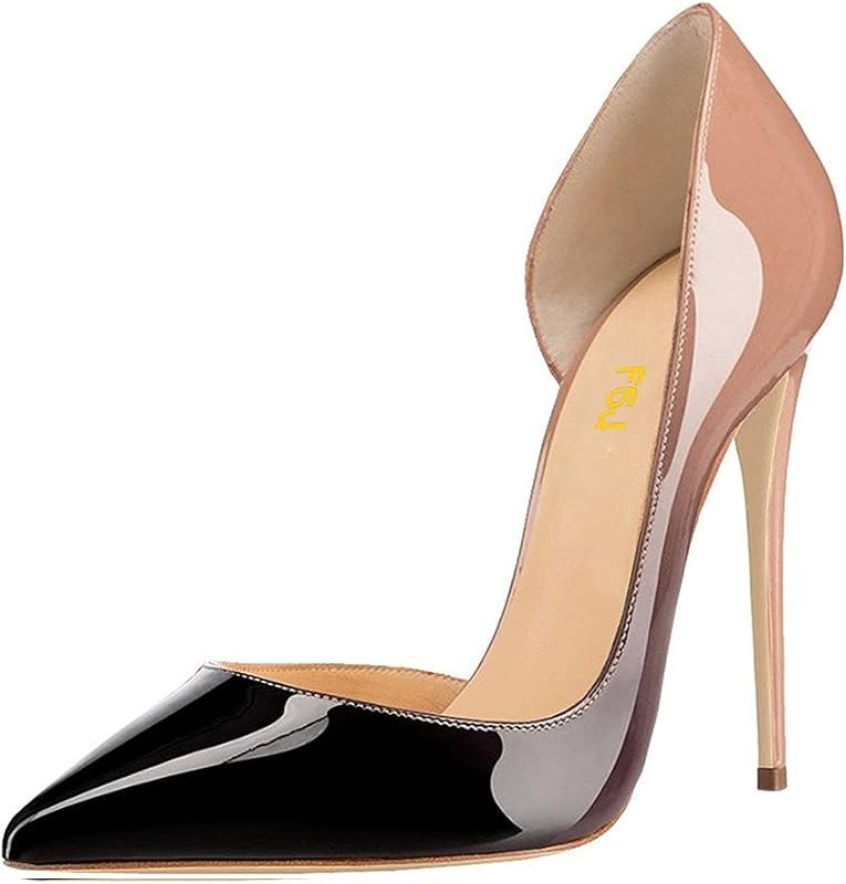Women Formal Dress Shoes Pointed Toe D'Orsay High Heels Sexy Stiletto Versatile Office Wear Pumps Size 4-15 US — heels