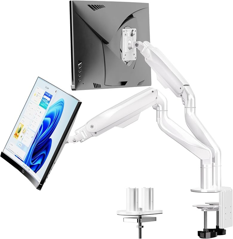 BIZUM Dual Monitor Stand for 17″-42", Heavy Duty Ultrawide Monitor Arm Dual-Monitor Mount VESA Mount with