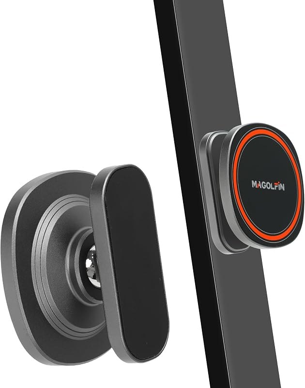 Aluminum Alloy Magnetic Phone Holder for Gym with N52 Magnets, Gym Accessories Compatible with MagSafe iPhone 17 Pro