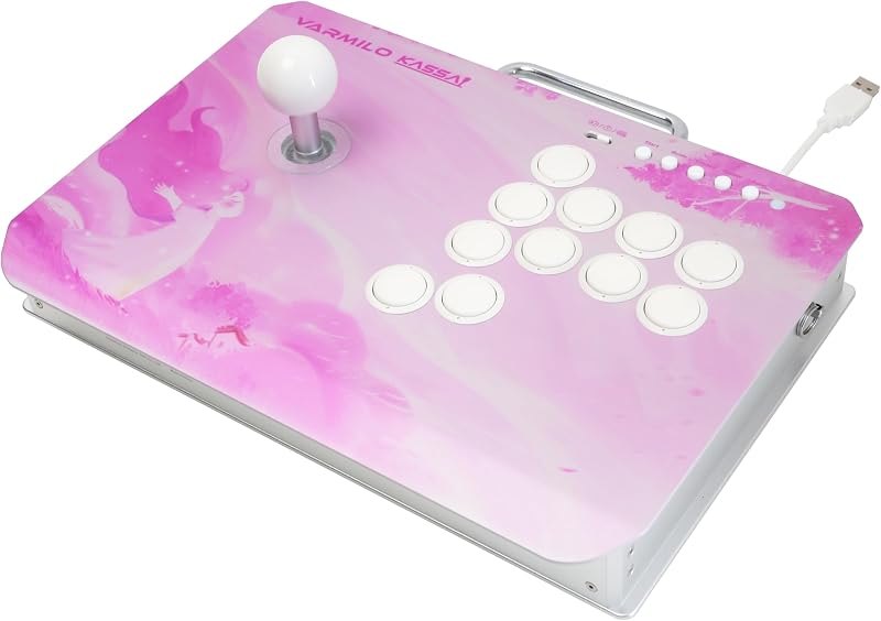 VARMILOARCADE Kassai Arcade Fight Stick Rapid Trigger Tournament Grade Controller for Fighting Games Two Versions