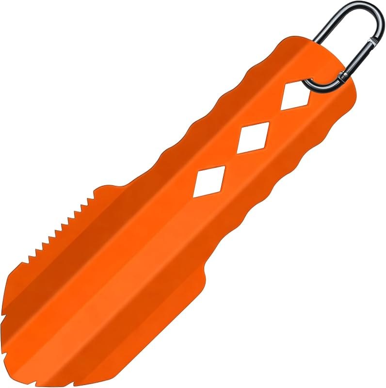 3-in-1 Ultralight Backpacking Trowel, Durable Aluminum Shovel & Potty Tool with Ergonomic Handle for Hiking &