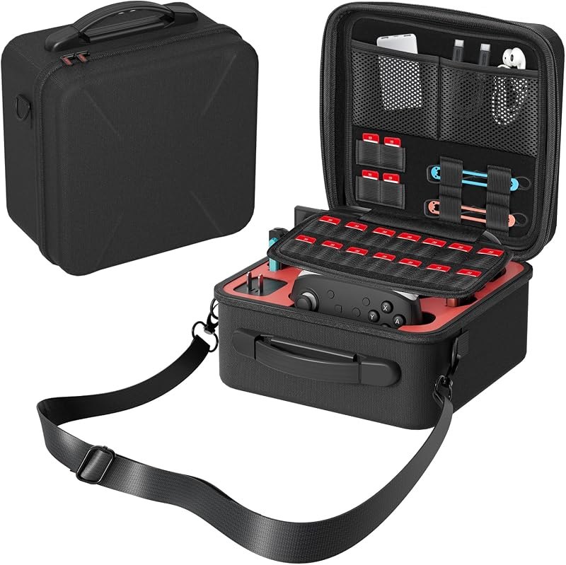 GUMPOIX Small All in One Carrying Case for Nintendo Switch 2, Hard Travel Case for Switch 2 Accessories, Pro