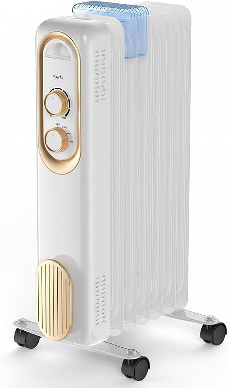 Oil Filled Radiator Heater, 1500W Electric Space Heaters Indoor Use — space oil radiator heater for space oil radiator