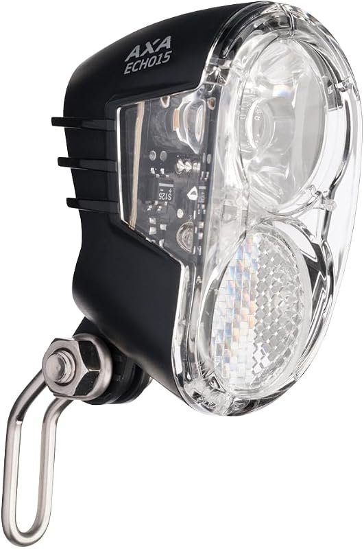 AXA Echo 15 Switch - Dynamo Bicycle Light - 15 Lux - with Reflector - Visible from the Side - StVZO Approved — best