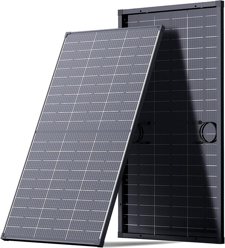 120W Solar Panel,Callsun 120 Watt N-Type 16BB Bifacial Solar Panel, Over 25% High Efficiency Monocrystalline PV Module