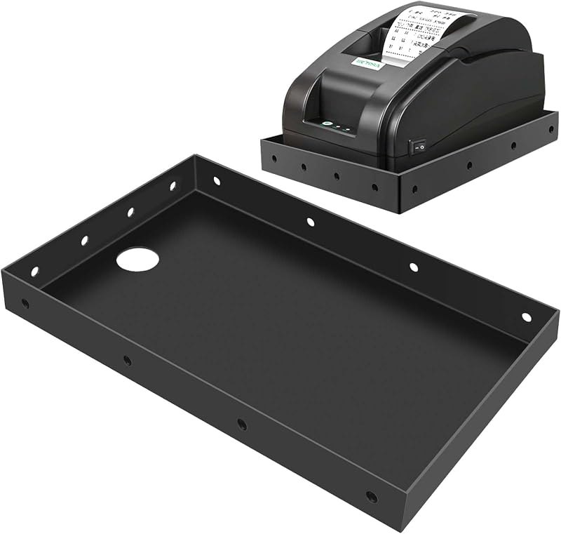 Ecliptica 1 Pack Printer Tray & Shelf for POS KDS Kitchen Thermal Printers — printers wall mount for printers wall mount