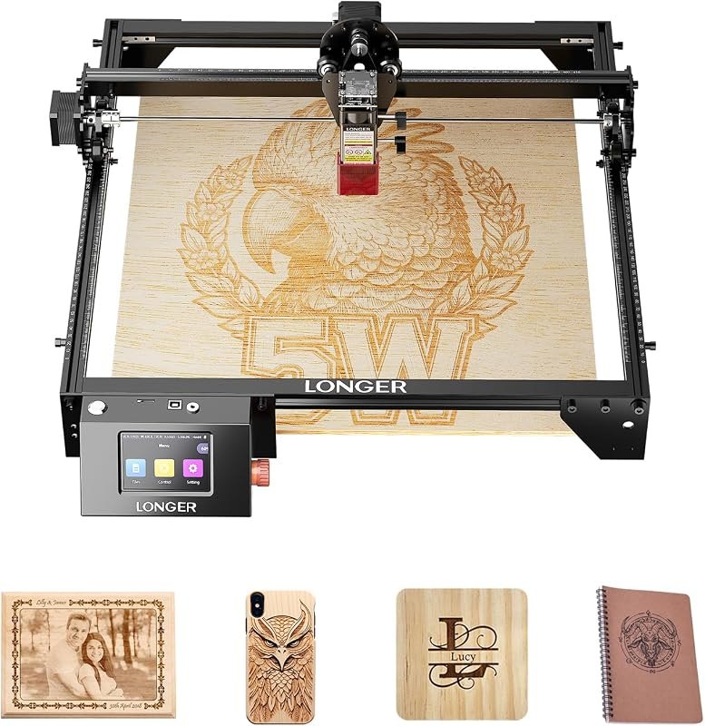 LONGER Ray5 Laser Engraver and Cutter Machine, Laser Engraver 5W, 400×400mm — Laser cutters and engravers, without for