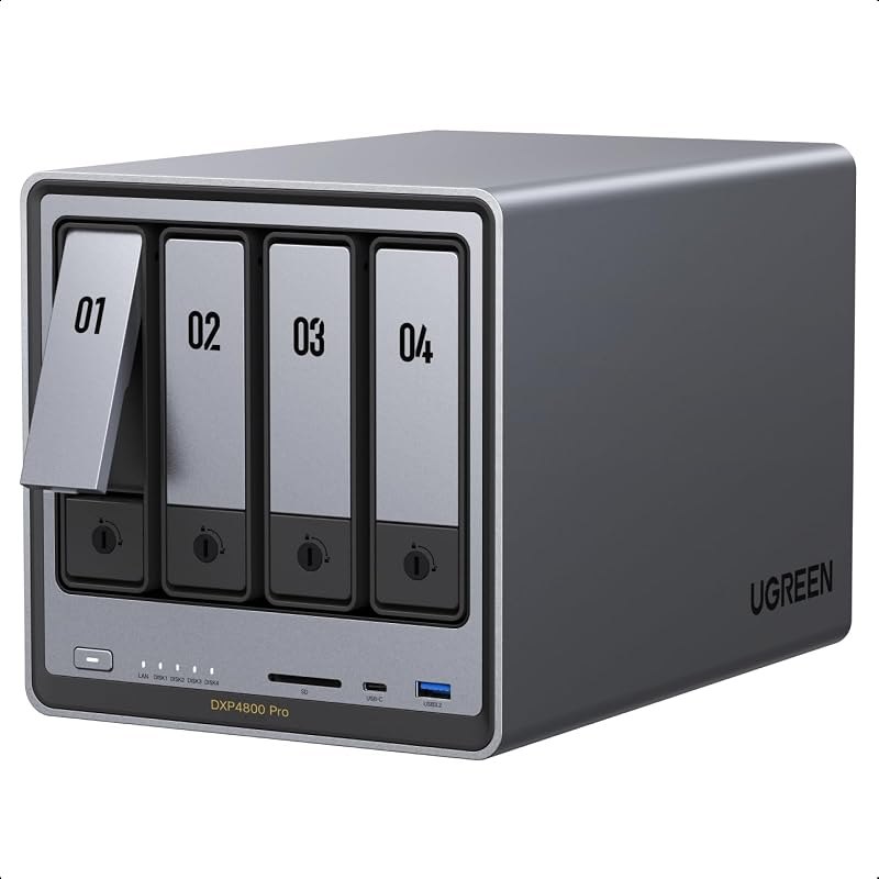 UGREEN NAS DXP4800 Pro 4-Bay for IT Professionals, Developers & Power Users — best 4-bay NAS enclosure for bay nas