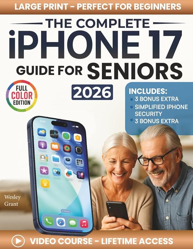 The Complete iPhone 17 Guide for Seniors: An Easy, Step-by-Step Guide for Zero-Tech Beginners for Everyday Use (Full