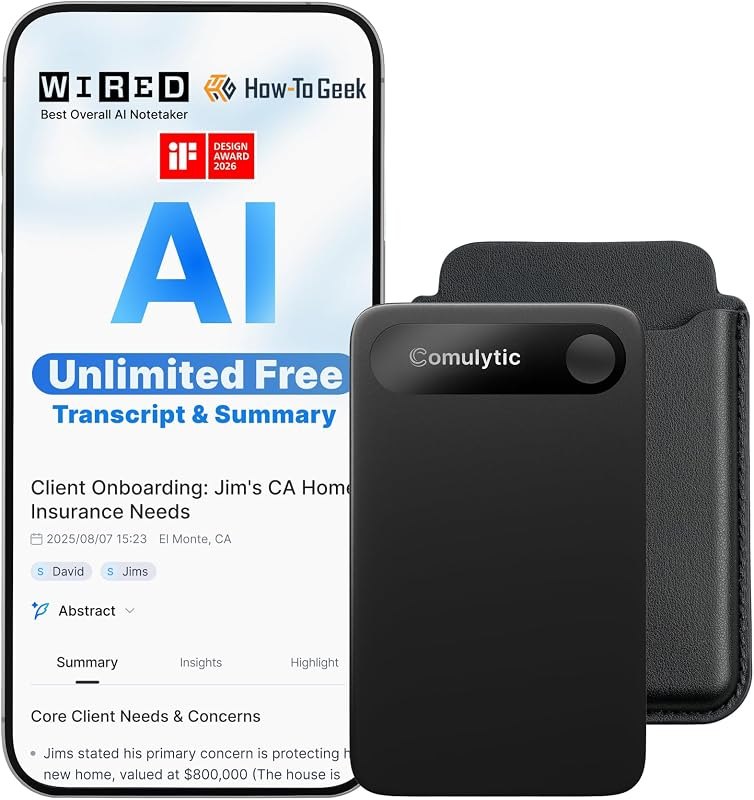 Comulytic Note Pro AI Voice Recorder, AI Note Taking Device with AI Summary — Notes on AI tools we actually use — for