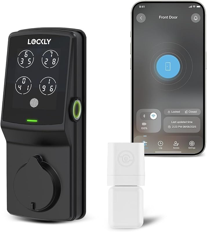 Lockly Guard Secure Pro Deadbolt Smart Lock with 0.3s AI Fingerprint — best smart wifi deadbolt for smart wifi deadbolt