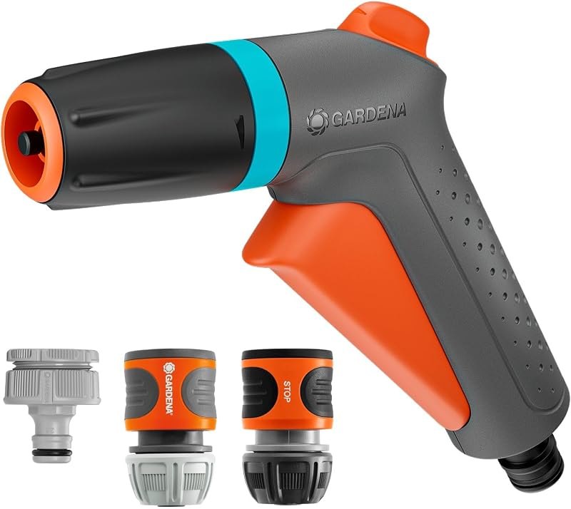 Gardena Classic Cleaning Nozzle Starter Set Sprayers & Nozzles: Garden hose spray nozzle, For cleaning and watering