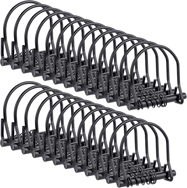 25 Pcs 1/4 in Trailer Coupler Pin with Spring, Round Safety Locking Pins, Stainless Steel Shaft Lock Pin for Trailer