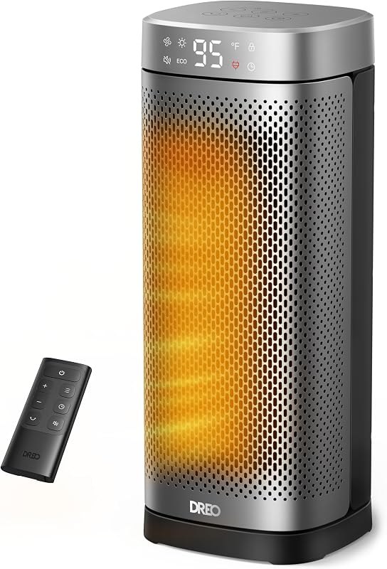 DREO Space Heaters for Indoor Use, Large Electric Heater with Remote — best desk space heater for desk space heater