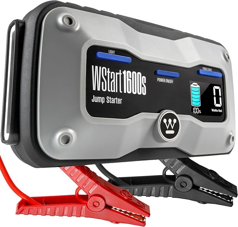 Westinghouse 2000A Portable Jump Starter & USB Power Bank - 12V Car Battery Booster Pack Jump Box for Up to 7.0L Gas &