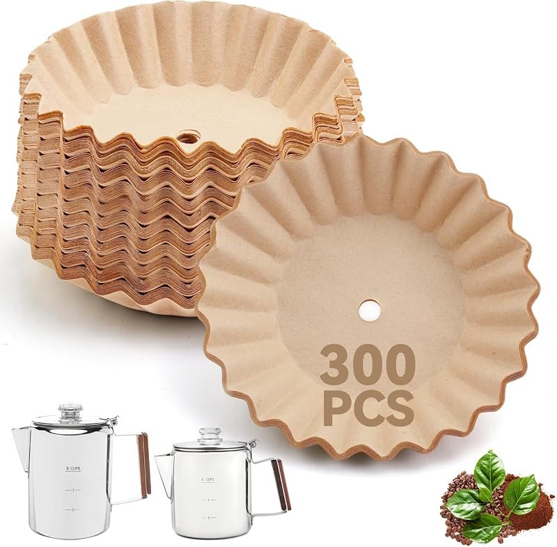 300 Pcs Percolator Coffee Filters for COLETTI Coffee Percolator 6-9 Cup — coffee chemex filters for coffee chemex