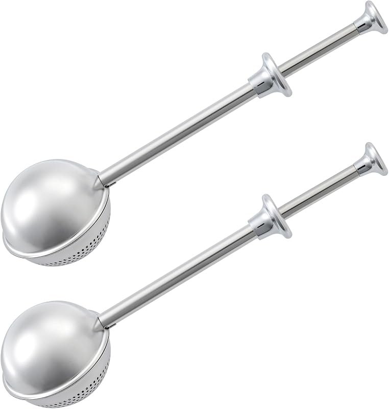 2-Pc Flour Duster for Baking, One-Handed Operation, 304 Stainless — baking steel for oven thermometer