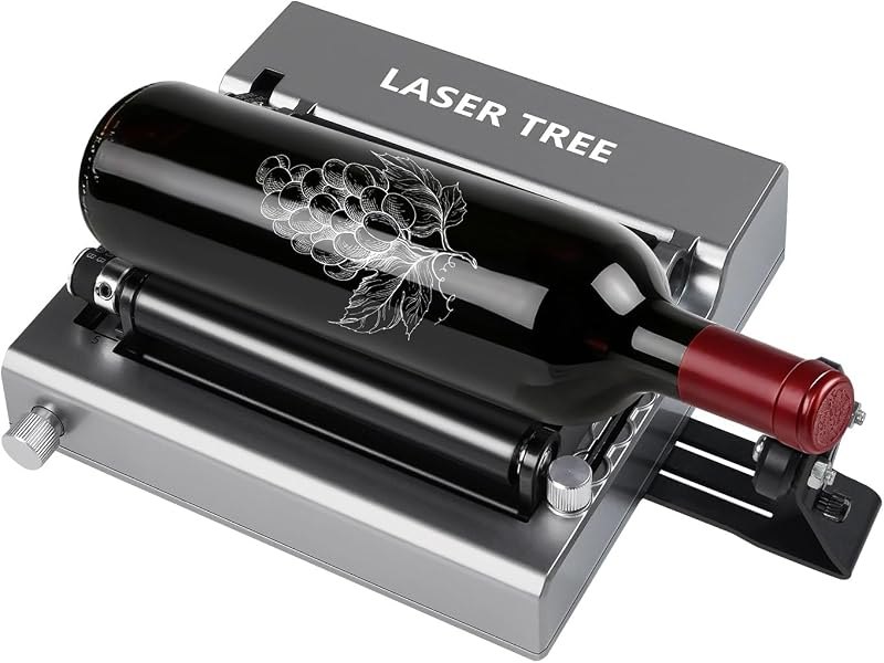 LASER TREE Rotary Roller, Y-Axis 360° Rotary Attachment for Laser Engraver — laser rotary attachment for laser rotary